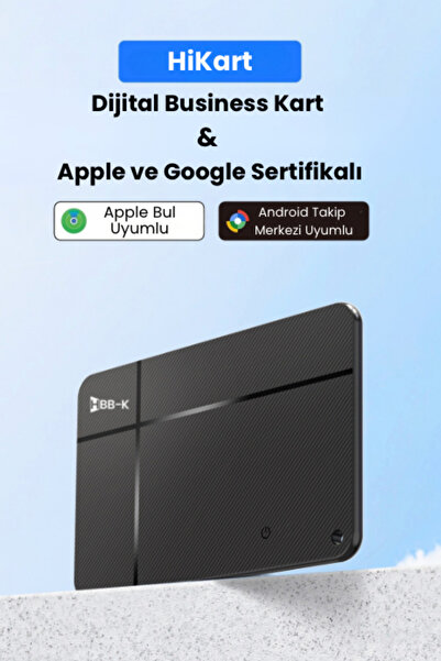 HBB-K Hi Kart İOS&ANDROİD Uyumlu Takip Cihazı & Dijital Kartvizit Siyah