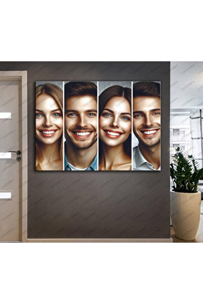 caddeko Ağız ve Diş Polikliniği Dekorasyonu Dekoratif Dişçi Tabloları ve Duva...