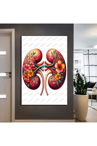 caddeko Poliklinik Klinik Hastane Dekorasyonu Kanvas Tablo Modern Medikal Duv...