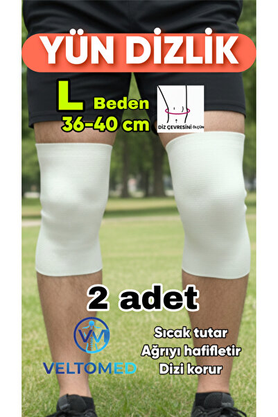 Veltomed L Beden Yün Dizlik Isıtır Sıcak Tutar Destekler Unisex Giyilen Model...