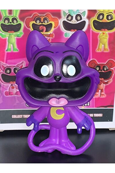 OEM Figurine Purple Cat "C", Collectible Vinyl Figurine 3+