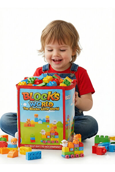 REZZOSS مجموعة مكعبات بناء للأطفال - خالية من مادة BPA، غير سامة تمامًا، مجمو...