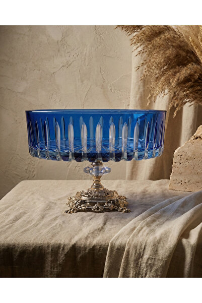 Akden Kristal وعاء إسكندنافي مصنوع يدويًا من الكريستال المقطوع