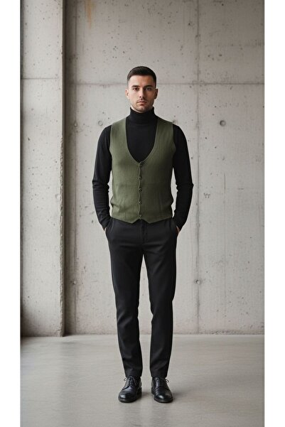 FATOSH KUTO PREMİUM MARKA PREMİUM HAKİ TRİKO YELEK