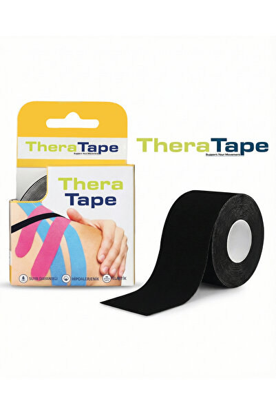 Theratape Support Your Movement Black Color Sports Tape 5 Meters X 5 cm Kines...