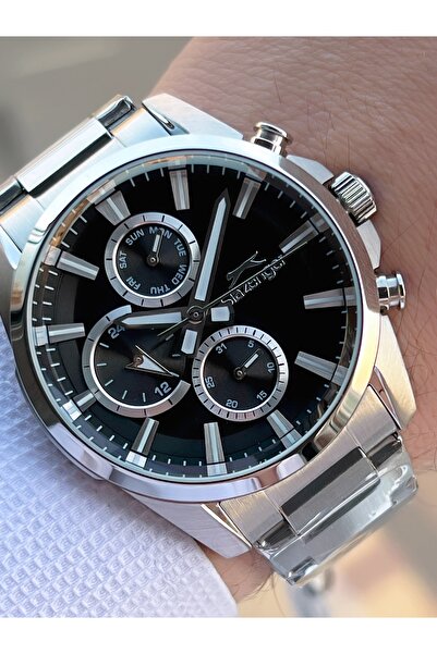 Slazenger Çelik Kordon Çelik Kasa 10 Atm İç Kadran Fonksiyonları Aktif Erkek ...