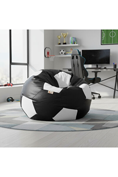 fluffy كرسي بين باج للأطفال على شكل كرة قدم – مريح ومثالي لعشاق الكرة