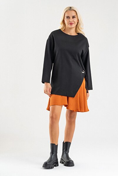 Bold & Young Rochie Bold&Young din material Aerobin cu detaliu de ochiuri și material metalic, portocaliu