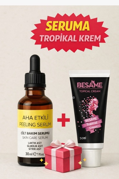 Besame AHA Etkili Peeling Serum | %5 Laktik Asit + %5 Glikolik Asit + Sitrik ...
