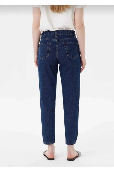 BEES JEANS Maria Dark Blue High Waist Lycra Mom Jeans