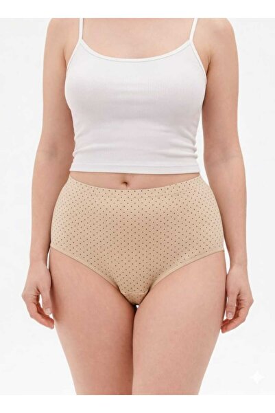 MODY Kadın Pamuklu Likralı Büyük Beden 6'lı külot