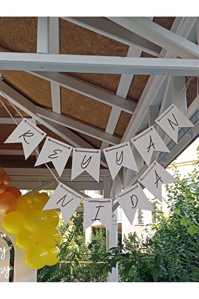 İsme Özel Ahşap Doğum Günü Banner