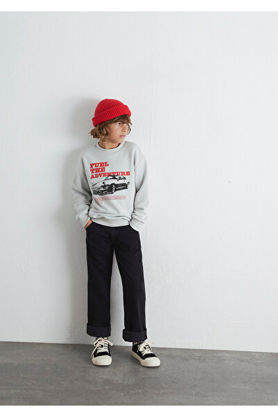 Mavi Mașină cu imprimeu Gri Swea tricou 6S10126-90782