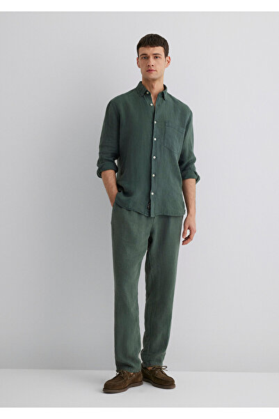 Mavi Grüne Leinenhose 0010358-71598