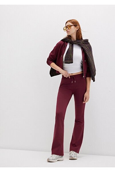 Mavi Ισπανικό Flare Burgundy Interlock Sweatpants 1011077-70394