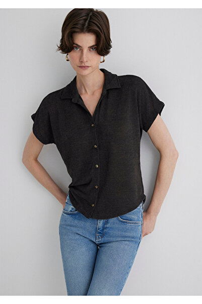 Mavi Lux Touch Anthracite Polo T-Shirt Regular Fit 1612142 -70087