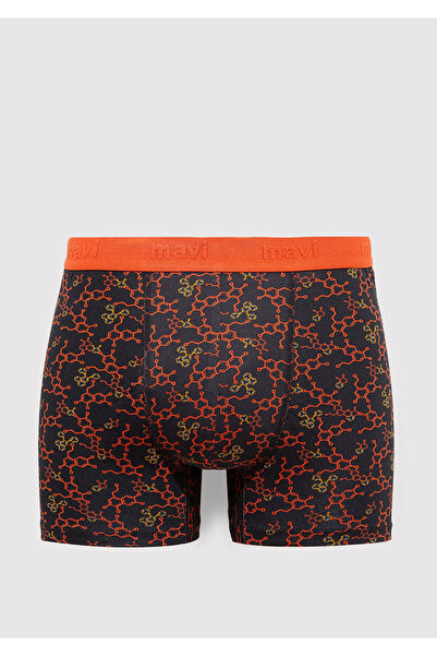 Mavi Baskılı Siyah Boxer 0911636-900