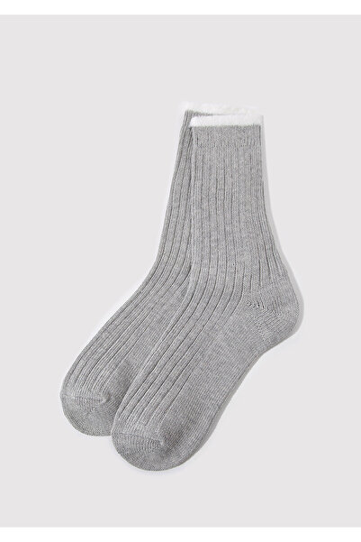 Mavi Gri Bot Çorabı 1912719-82816