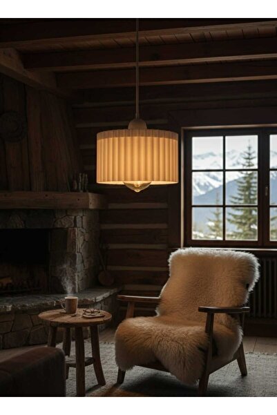 Storizaa Lüks Beyaz Renk Modern Dekoratif Salon, Oturma Odası ve Mutfak Sarkı...