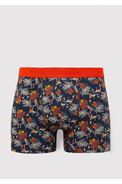 Mavi Baskılı Turuncu Boxer 092655-85585