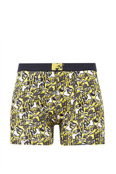 Mavi MTV Baskılı Beyaz Boxer 0911384-620