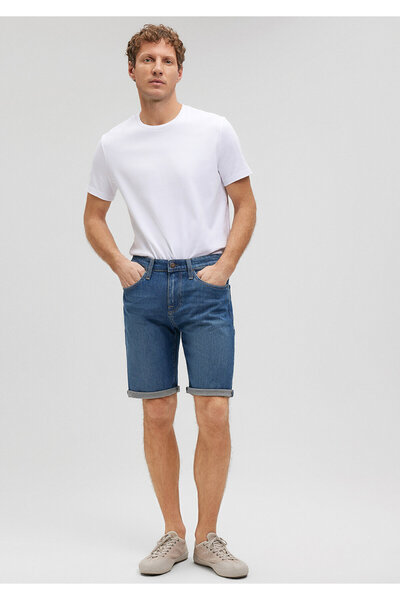 Mavi Brian Street Gölgeli İndigo Mavi Jean Şort 0418487143
