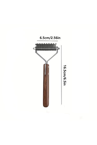 Choice مشط من الفولاذ المقاوم للصدأ لإزالة تشابك شعر الحيوانات الأليفة، ذو وج...