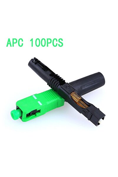 tapirapeco 100 قطعة من موصلات الألياف الضوئية السريعة SC APC B FTTH SC APC مح...