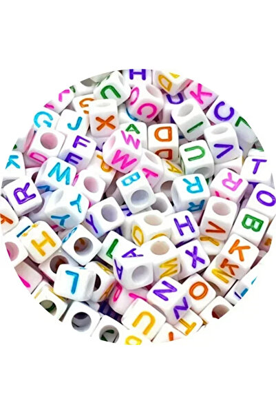 Choice3 100pcs 6x6mm-Random Mixed 100/200/300/500Pcs Acrylic Letter Beads Ran...