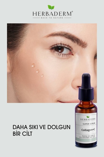 Herbaderm Sıkılaştırıcı Aydınlatıcı Kolajen C Marine Süper Serum (COLLAGEN %3 3-O-ETİL ASKORBİK ASİT % 0,5)