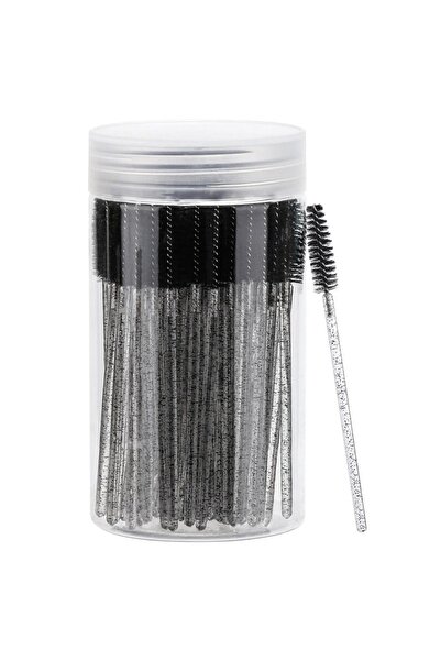 Choice1 50PCS Black 50/100PCS Disposable Eyelash Brushes False Eyelash Extens...
