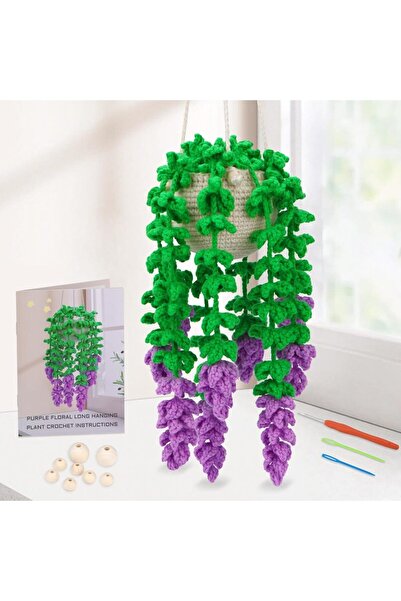 Choice type2 MIUSIE Crochet Kit for Beginners Hanging Potted Plants Crochet S...