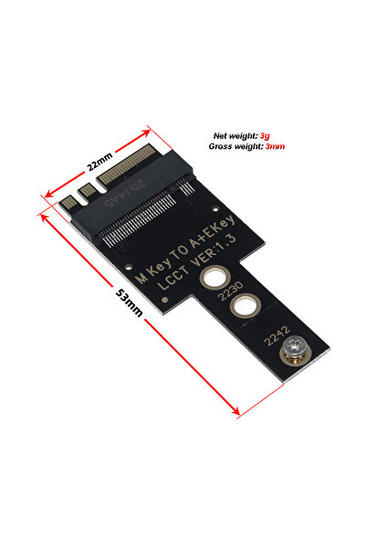 Choice مفتاح A E لبطاقة شبكة لاسلكية NVME 2242 M.2 WiFi، مفتاح A+E لمحرك أقراص صلبة NVME 2230 2242 M.2 NGF