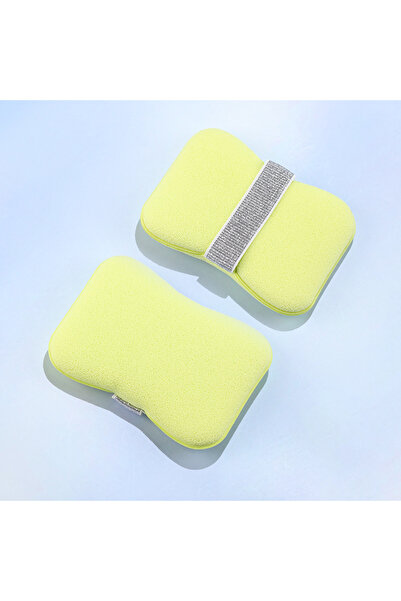 Choice كيس صابون إسفنجي أخضر (بفتحة صغيرة) 1/4 قطعة، منظف للجسم، رغوي، مقشر ل...