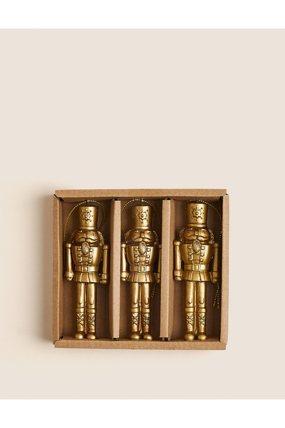 Marks & Spencer 3'lü Kurşun Asker Detaylı Yılbaşı Süsü