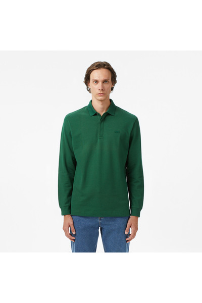 Lacoste Erkek Regular Fit Uzun Kollu Yeşil Paris Polo