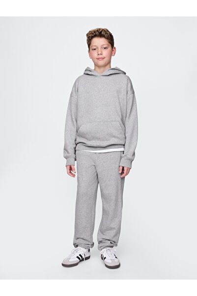 GAP Erkek Çocuk Gri Relaxed Gap Logo Eşofman Altı