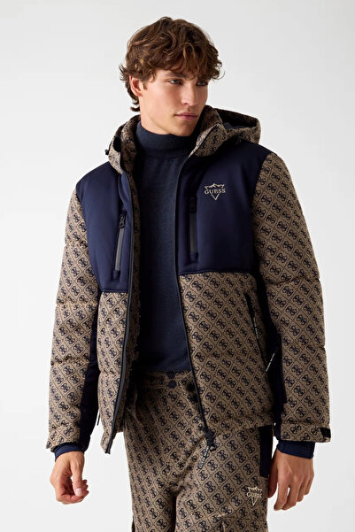 Guess معطف تزلج رجالي باللون البيج M5BL0NWF182-FN4K