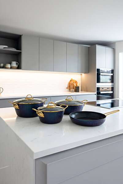 Gökdil طقم ألترا 7 قطع 20-24-28 قدر عميق 26 مقلاة