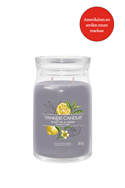 Yankee Candle Black Tea & Lemon Signature Büyük Mum