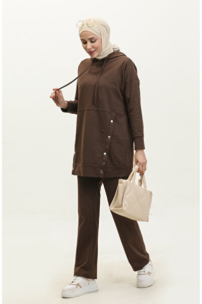 sefamerve Set de trening dublu 3079-01 Maro