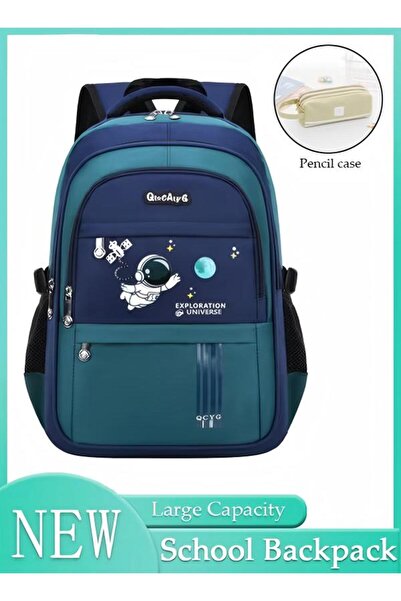 DOMEET School Backpack with Pencil Case Waterproof Book Bag with Compartments...