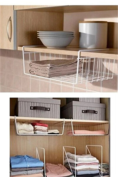 ViATOM PARLAK ÇELİKTEN DOLAP İÇİ ÇOK YÖNLÜ SEPET, KANGURU, BUZDOLABI BÖLMESİ