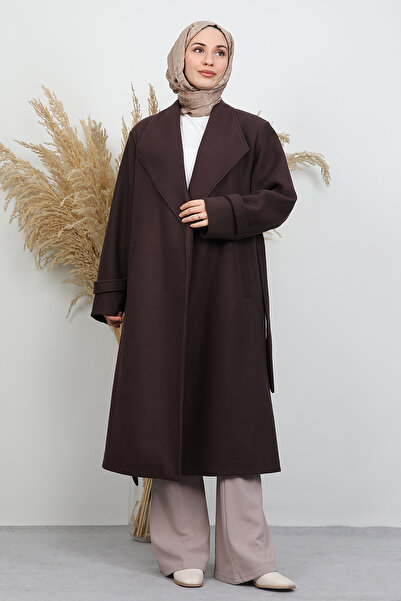 GİYZAMİLA معطف أهوس كاشيه بني غامق