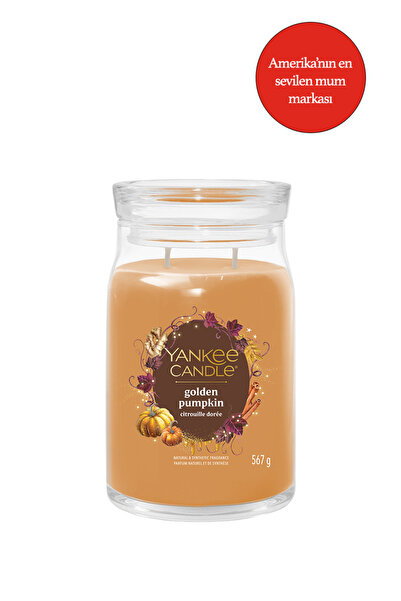 Yankee Candle Golden Pumpkin Signature Büyük Mum