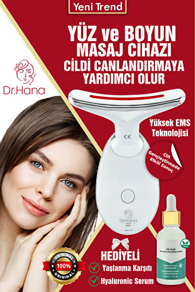 Genel Markalar Yüz Ve Boyun kırşıklık giderici ile gelen güzellik Ems Güzellik Cihazı, ısı,ışık ve titreşim ile