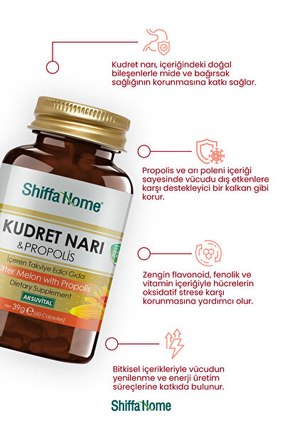 Shiffa Home Kudret Narı & Propolis 60 Kapsül