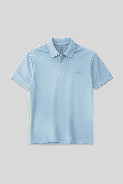 TOMMY LIFE Tricou pentru bărbați Ice Blue Standard Mold Basic cu guler polo - 87748
