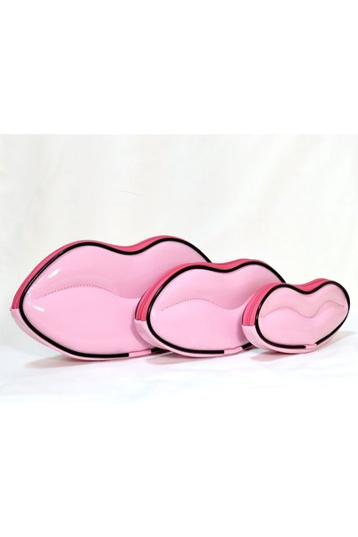 Maykis Women's Cosmetic Lip Makeup Bag Set