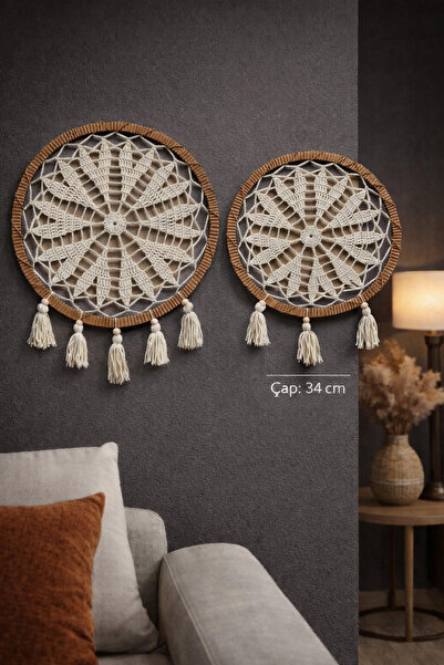 Britishome Bedding DANTEL DUVAR DEKORASYONU İKİLİ